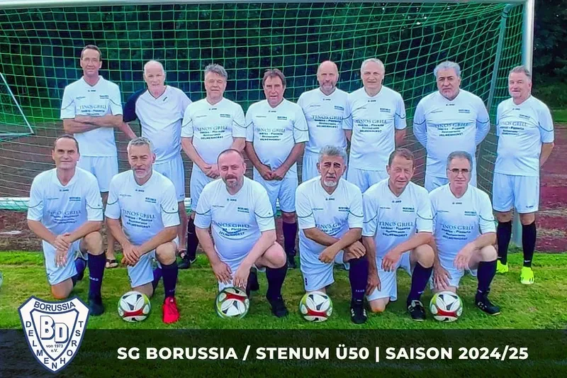 Mannschaftsfoto der SG Borussia / Stenum Ü50, Saison 2024/25